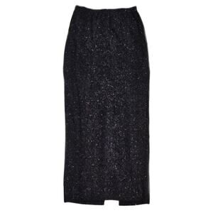 Wild Fable Long Black Multi-colored shimmery maxi skirt Sz M